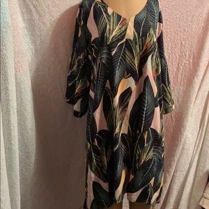 New crepe-de-chine fabric with tropical feel large
